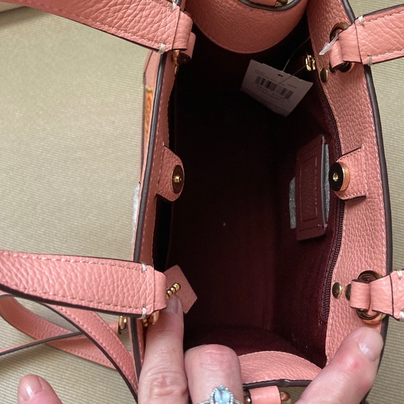 ** SOLD -COACH PINK DEMPSEY TOTE 22 W/Creature Patches - Candy Pink Multi --NWT! - Picture 9 of 9